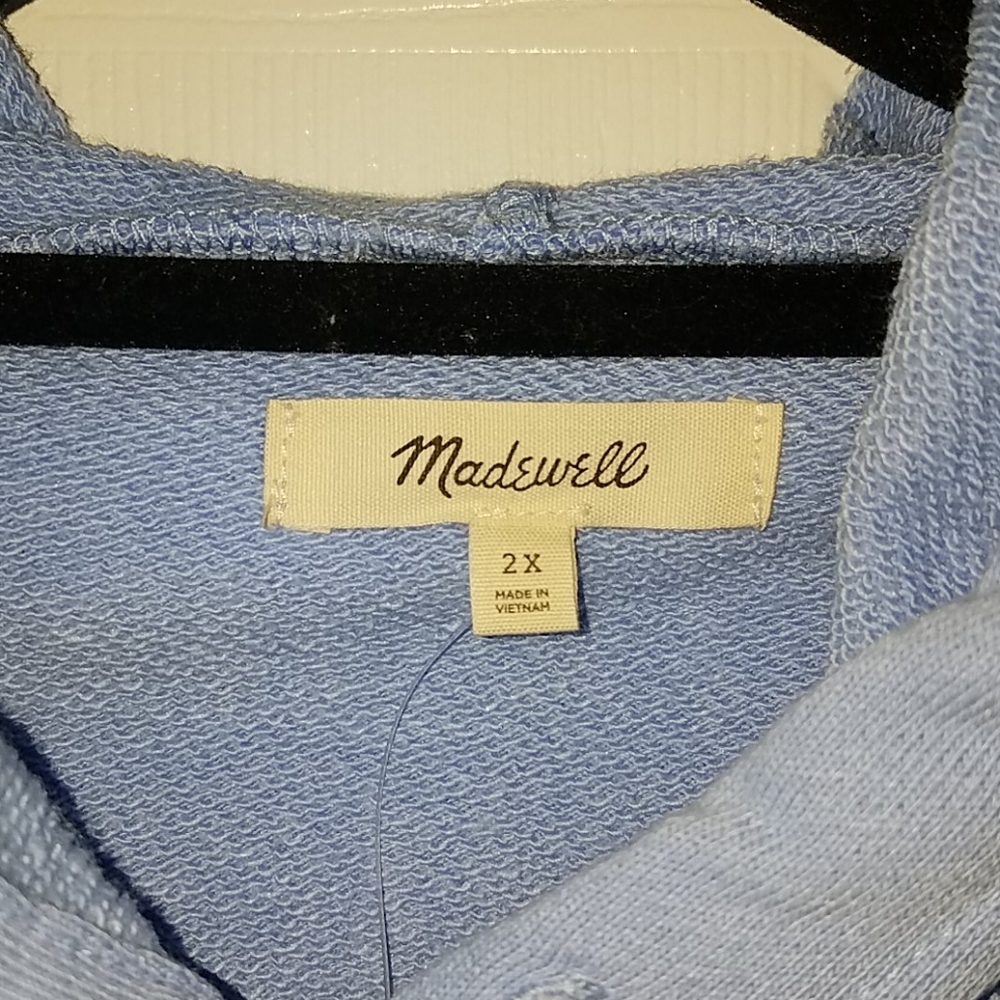 BNWT Madewell Bubble Sleeve Hoodie Sz 2X, 3X - Picture 3 of 6